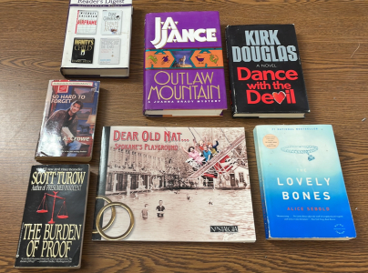 LOT OF VARIOUS BOOKS. KIRK DOUGLAS, SCOTT TUROW, J.A. JANCE AND MORE!