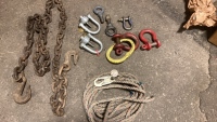 Half Inch Tow Chain W/Very Heavy Shackles & Lanyard Rope