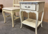 VINTAGE NIGHTSTAND WITH CHAIR - 3