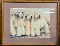 29X23” Painting of 3 Shih Tzus From 1990, Knee Pad For Kneeling, and Gardening Shovel - 3