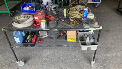 Rolling Shop Cart W/ Tools & More