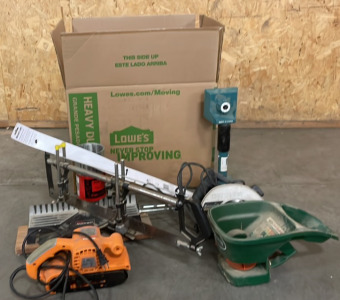 Craftsman Sawmill Industrial 7 1/4” Blade, Carpet Installer, Scott’s Weeder, Belt Sander and More