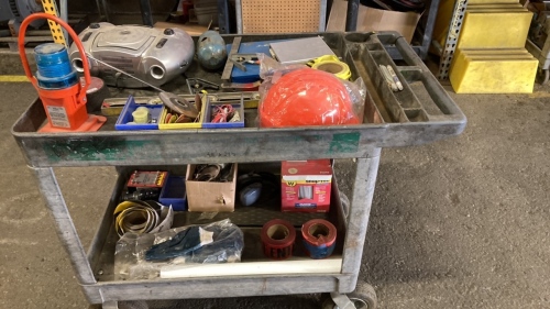 Rolling Shop Cart And Tools