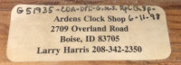 (1) Metal And Stone Based Lamp (No Lamp Shade), With (1) Wood Based Lamp (No Lamp Shade), And (1) Vintage Wooden Mantle Clock (29”X12”) - 4