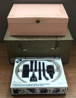 (1) Micro Vacuum Attachment Kit (As Seen On Tv), With (1) Vintage 1960’s Lady Buxton Jewelry Box, And (1) Fabric Storage Box