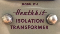 (1) Vintage Heathkit Isolation Transformer Device (Powers On) - 2