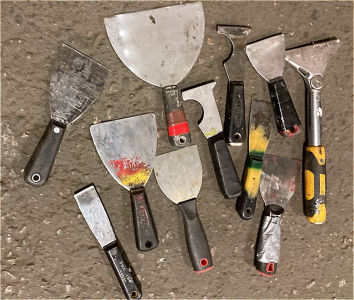 (11) Scrapers And Putty Knives