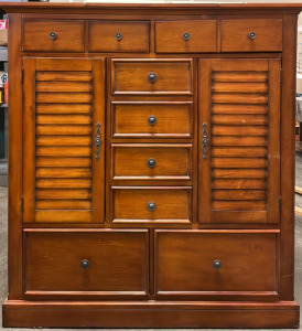 55”X52”X18” Wooden Dresser