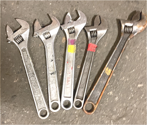 (5) Crescent Wrenches