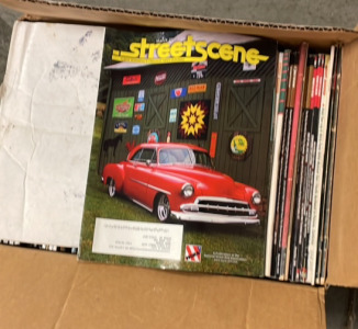 Box Full of Hot Rod Magazines