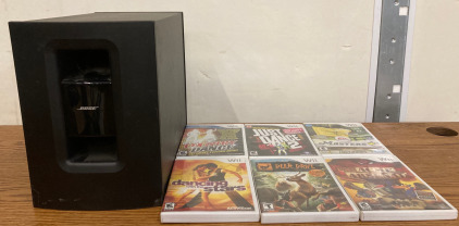 (1)Bose Speaker (6) Wii Games