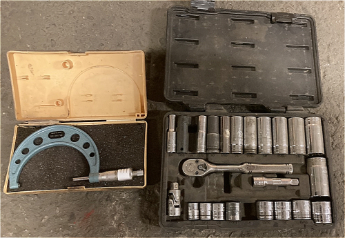 Gear Wrench Socket Set & Mitutoyo Calibration Tool