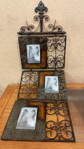 METAL 3-TIER HANGING PICTURE FRAME