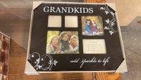 3-PIECE MASON JAR TEALIGHT SET, GRANDKIDS PICTURE FRAME, VINTAGE SCALE, AND MORE! - 3