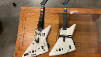 2 XBOX 360 GUITAR HERO GUITAR CONTROLLERS