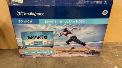 WESTINGHOUSE 50” 4K SMART TV NEW IN BOX