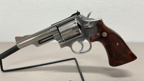 Smith And Wesson 66-3 6” Barrel .357 Revolver W/ Black Leather Holster