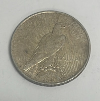 1922 Peace Dollar 90% Silver Coin - 2