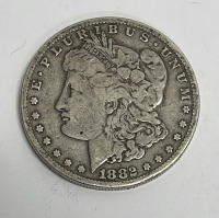 1882 Morgan 90% Silver One Dollar Coin