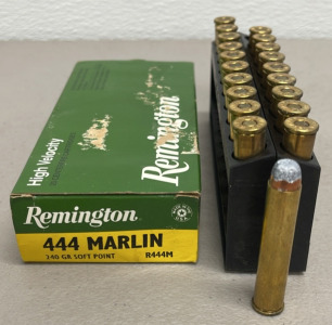 (60) Rounds Remington 444 Marlin 240 Gr. Soft Point, High Velocity Cartridges