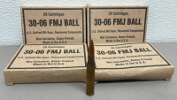 (68) Rounds PMC 30-06 FMJ Ball Ammunition Cartridges