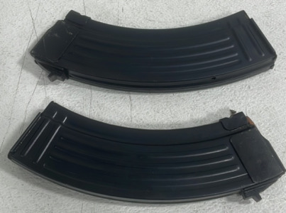 (2) Loaded AK-47 Magazines With 7.62 x 39 Ammunition Cartridges