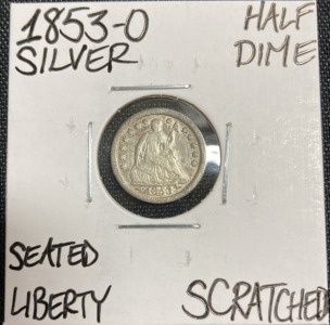 1853-O Seated Liberty Silver Half Dime