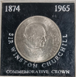 1965 Sir Winston Churchhill Commemorative Crown Coin In Case