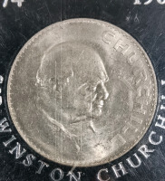 1965 Sir Winston Churchhill Commemorative Crown Coin In Case - 2