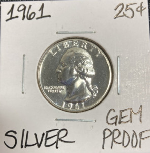 1961 Gem Proof Silver Washington Quarter