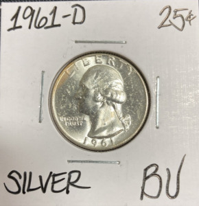 1961-D BU Silver Washington Quarter