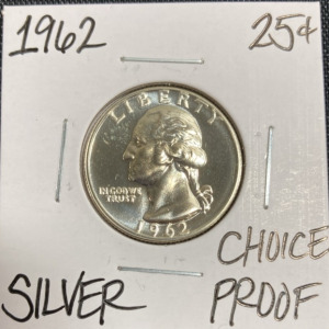 1962 Choice Proof Silver Washington Quarter