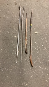 (4) Crowbars/Bull Pins