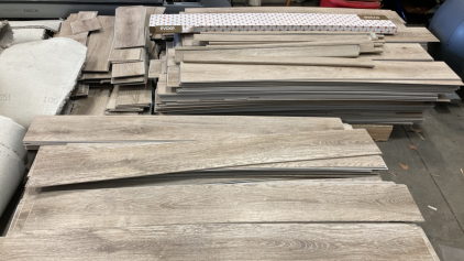 (3) Pallets of Vinyl Composite Core Flooring - Oak ~2000sqft