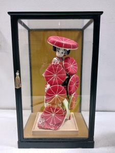 Vintage Japanese Doll With Glass Case