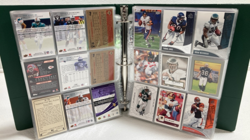 Binder of 200+ Football Cards