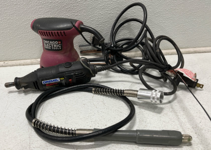 (1) Chicago Electric Sander (1) Dremel Multitool Dremel Multi pro