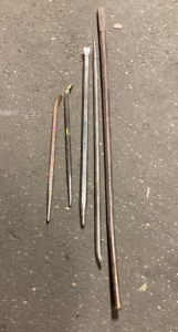 (5) Pry Bars/Bull Pins & Breaker Bars