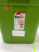 (2) 18 Gallon Rugged Totes W/Lids (Green) - 2