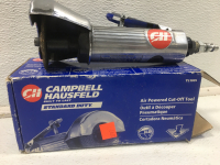 (1) Campbell Hausfeld Standard Duty Pneumatic Cot Off Tool (2) Tire Locking Chocks - 3