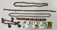 Hair Clips , Barrettes, Bobbie Pins, Heas Band & Copper and Brass Neclace and Bracelets - 3