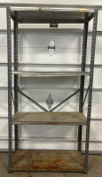 (1) 11.5” X 29.5” X 58 3/4” Metal Shelf