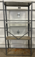 (1) 11.5” X 29.5” X 58 3/4” Metal Shelf - 2