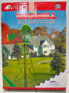 (1) Pit Bull Windmill 97-1/2”. (H)X 26-3/4”. Base 22-1/2”. (Dia) Wheel