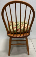 (2) Wooden Chairs with Pillows - 4