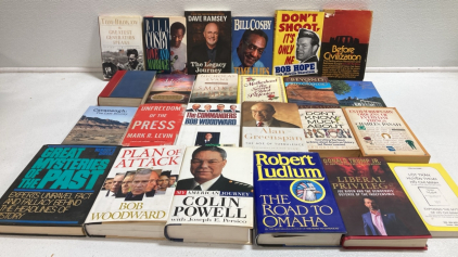 (24) Assorted Books: Biographies, Political, and more