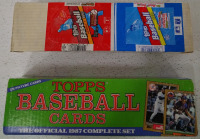 Topps Baseball Cards 1987 Complete Set & Cards From 1992 & 1993