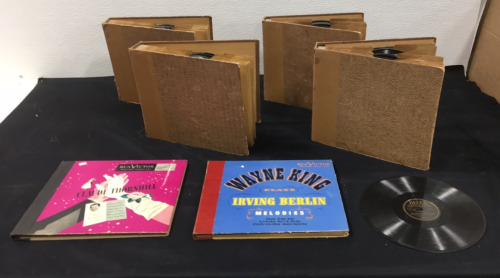 Collection Of Vintage Records Including Jingle Bells By Bing Crosby