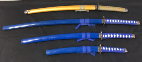 (4) Ornamental Katana Swords