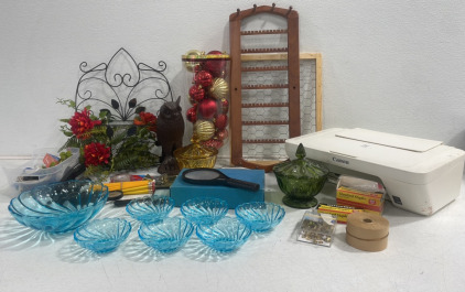 (2) Assorted Wall Clip Boards (1) Owl Decoration (4) Assorted Mangifying Glass and More!